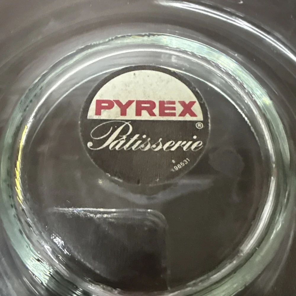 PYREX 22cm 9-inch VTG Patisserie Flan Dish Bundt Pan Cake Ring Jello Clear  NEW!